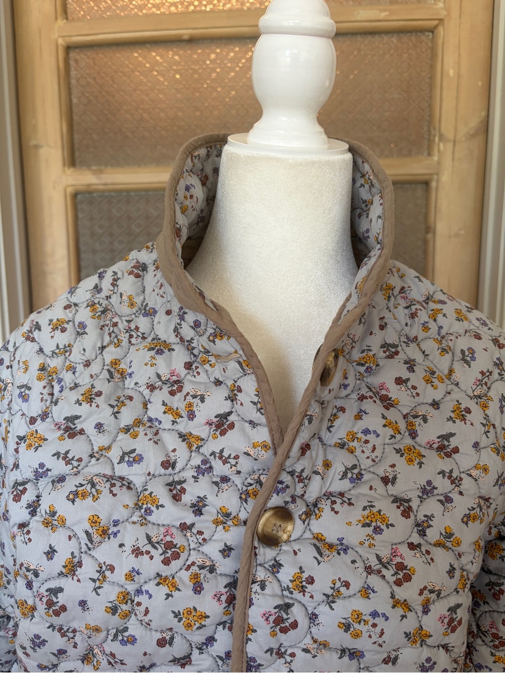 Anthropologie Mable cottage-core quilted ditzy floral jacket Small cotton - Picture 2 of 9